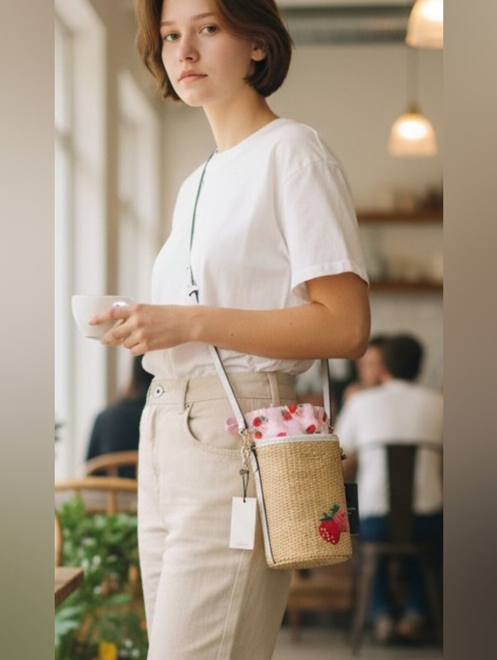 NWT Kate Spade ♠️ "Picnic in the Park" Strawberry Wickard crossbody Novelty Bag